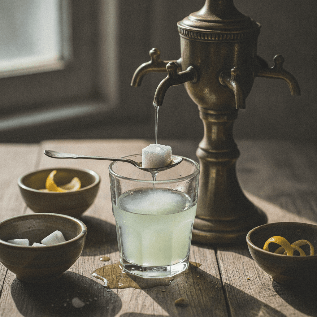 Klassischer Absinth-Genuss
