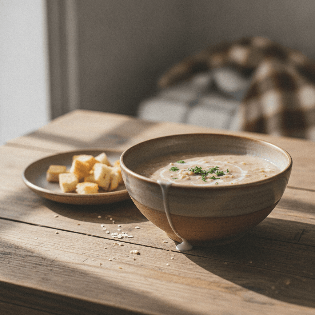 Wärmende Haferflockensuppe