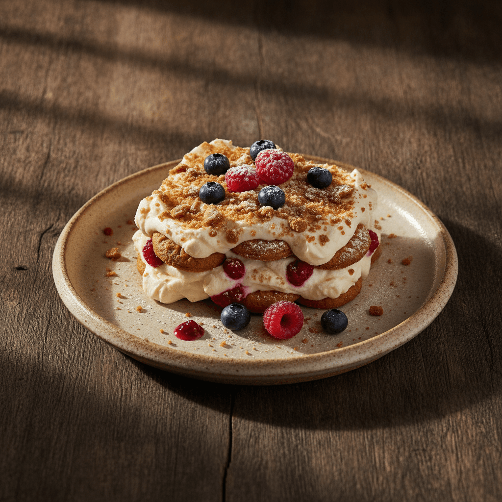 Advents-Tiramisu mit Spekulatius und Beeren