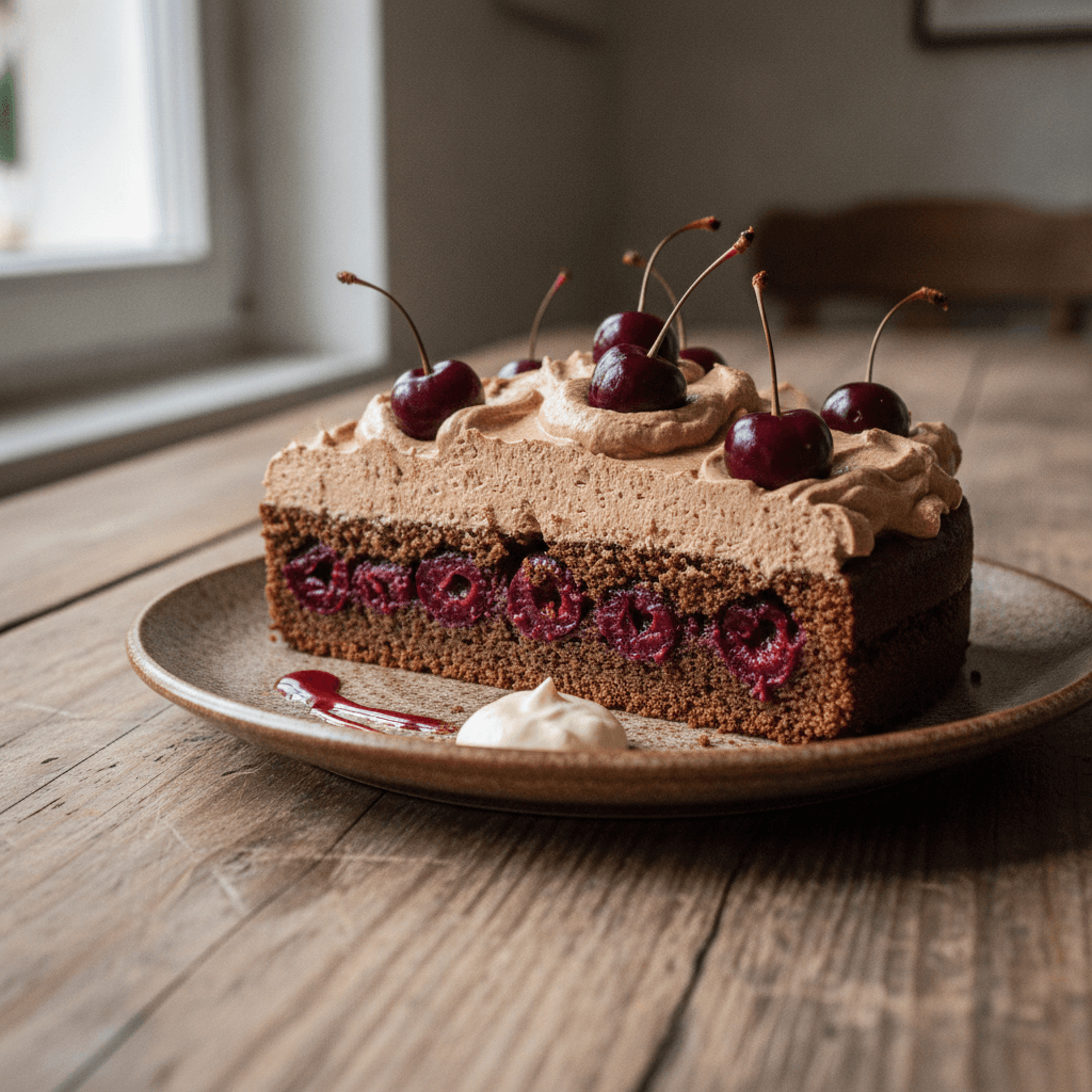 Amarena-Kirsch-Torte mit Mokka-Schokoladen-Creme