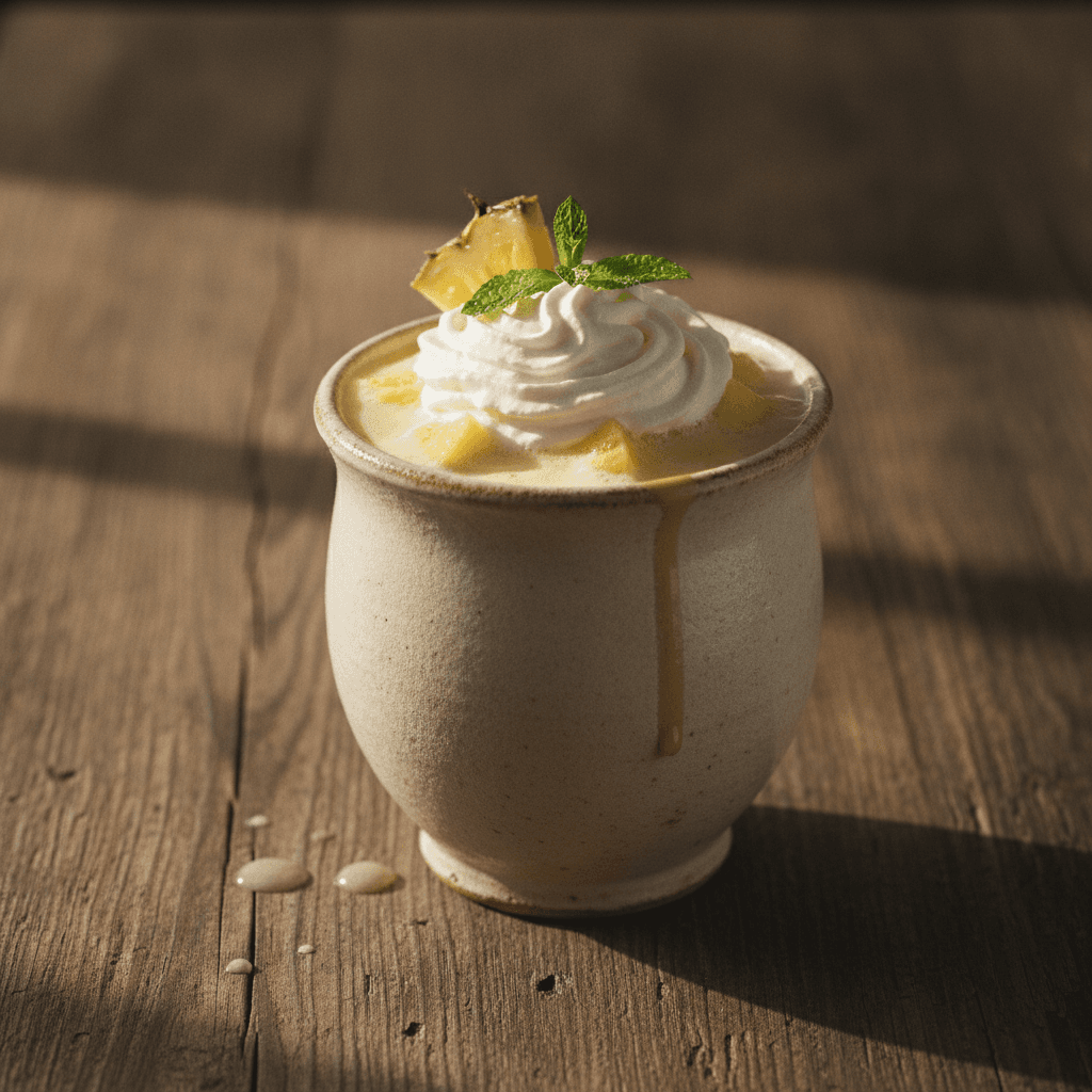 Amiga Cocktail mit Ananas und Sahne