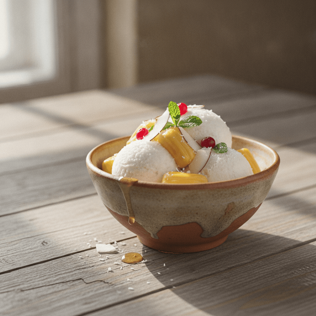 Anak Totok Depok - Eis mit Früchten