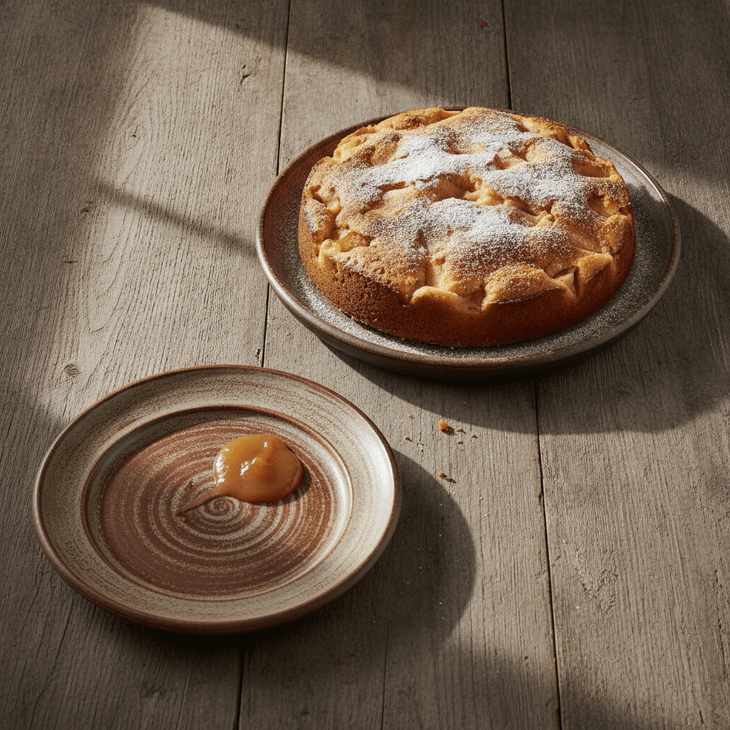 Apfelkuchen "Scharlotka" aus der Küchenmaschine