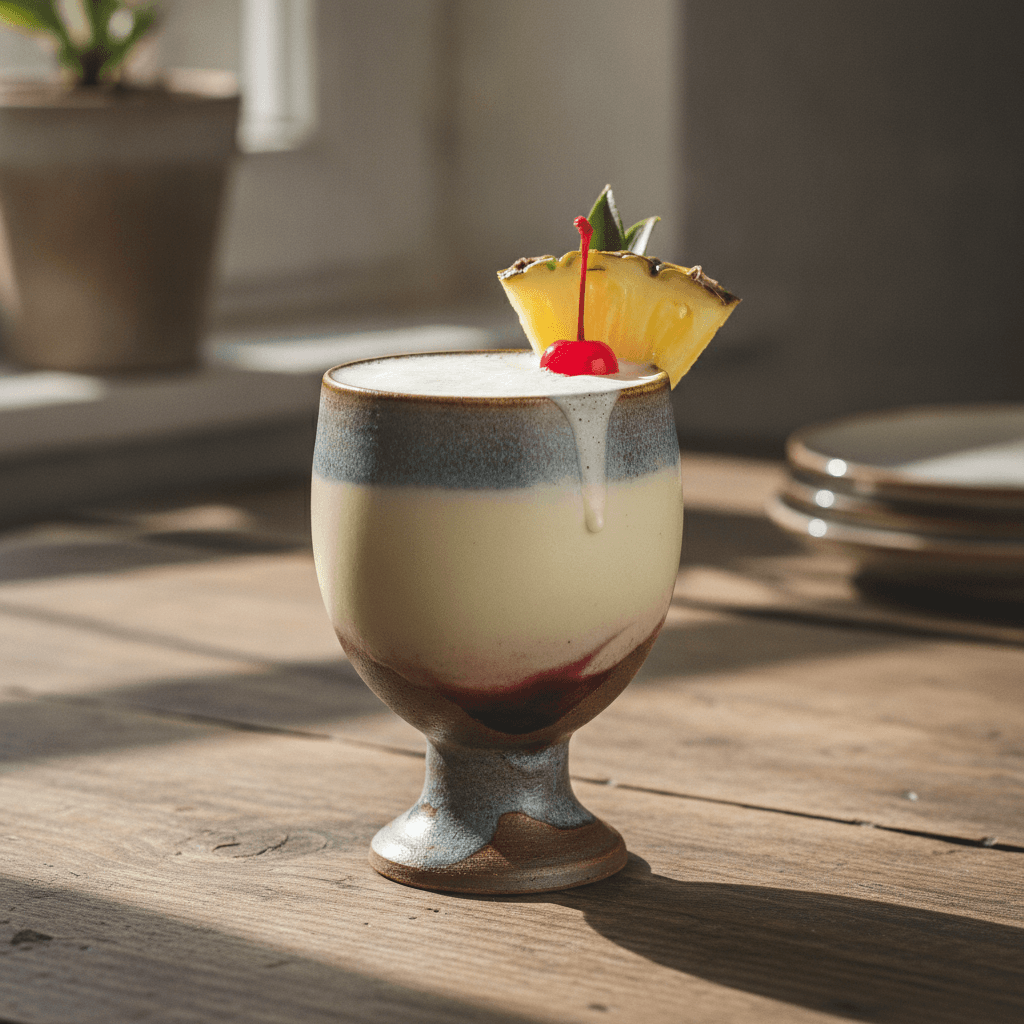 Cremiger Ananas-Milch-Cocktail mit Licor 43