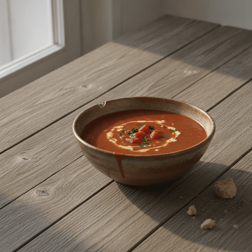 Klassische Tomatensuppe aus der Küchenmaschine